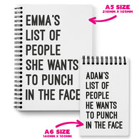 Personalised List Of People Punch In The Face